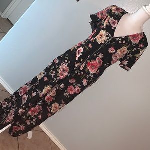 Floral, pant Jumpsuit, size M.